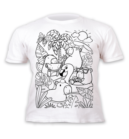 SPLAT PLANET Värvi ise oma T-särk Baleriin Capybara, 7-8a., SP48806 