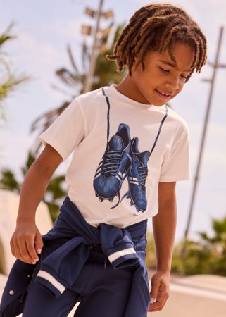 MAYORAL lühikeste varrukatega t-särk, cream, 3.075-74, 98  cm 