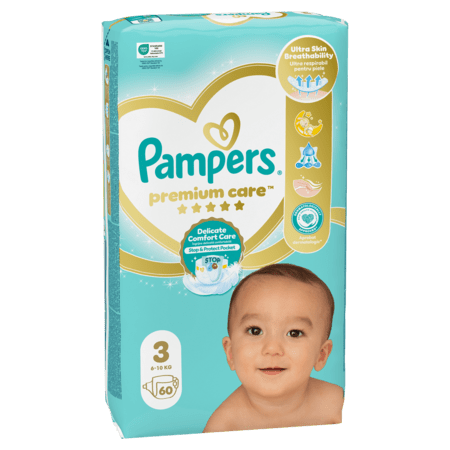 PAMPERS Premium Care teipmähkmed, suurus 3, 6-10kg 60 tk, 81765772 