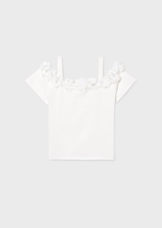 MAYORAL lühikeste varrukatega t-särk, natural, 6.003-95, 128  cm 