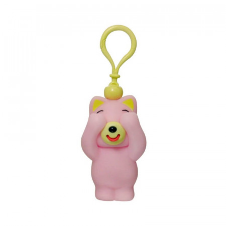 JABBER BALL Emotional toy keychain "Jabb-A-Boo" Pink cat, JB-17041 JB-17041