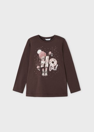MAYORAL pikkade varrukatega t-särk 6M, chocolate, 4015-57 