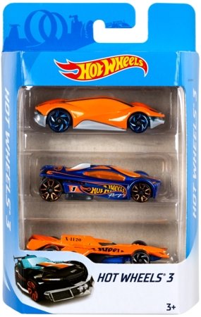 HOT WHEELS 3 autot komplekt, K5904 