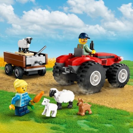 60461 LEGO® City Great Vehicles Punane farmitraktor haagise ja lambaga 