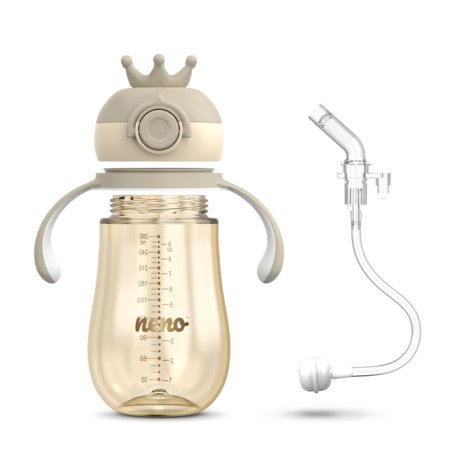 NENO joogipudel kõrrega MIO2, cream, 280 ml, NEN-BAB-BT005 
