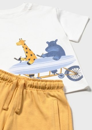 MAYORAL lühikeste varrukatega t-särk +lühikesed püksid, peach, 1.670-44, 92  cm 