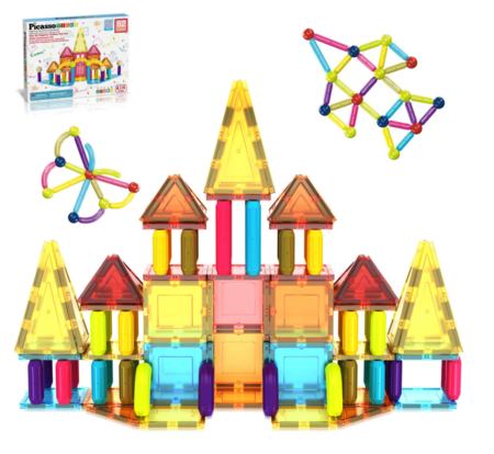 PICASSO TILES Magnetiline konstruktor ehitusplaadid 82 osa, PTE22 
