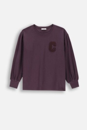 COCCODRILLO long sleeved t-shirt ACADEMY GIRL JUNIOR, lillad, ZC4143103AGJ-016-164, 164 cm 