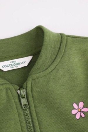 COCCODRILLO sweatshirt MYSTIC NATURE GIRL KIDS, roheline, ZC4132602MGK-011-122, 122 cm 