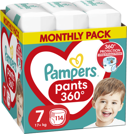 PAMPERS püksmähkmed Pants Monthly, 7 suurus, 15+kg, 114 tk., 80779062 