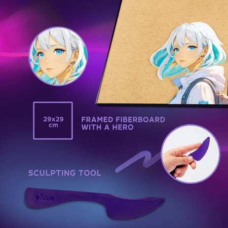 OKTO MANGA 3D kunstikomplekt Õhk 30x40 cm, 20040 