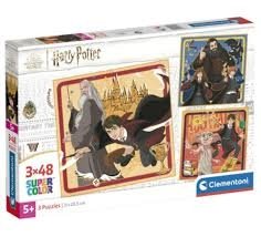 CLEMENTONI pusle Square Harry Potter, 3x48 tk., 25312 