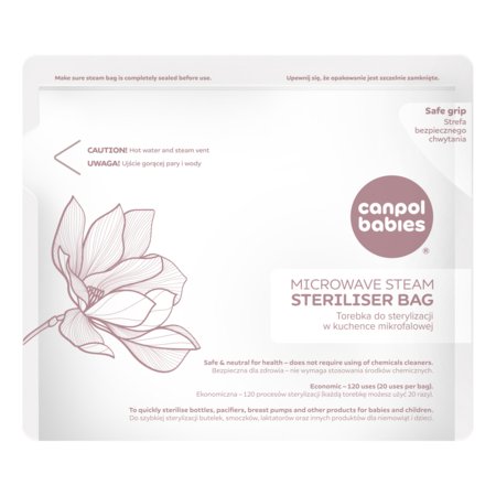 CANPOL BABIES mikrolaineahju steriliseerimiskotid, 6 tk., 70/002 