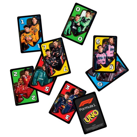 MATTEL GAMES UNO F1 kaardimäng, JMF10 