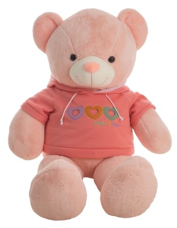 LLOPIS pehme mänguasi kapuutsiga karu 75cm, assortii, 10662 