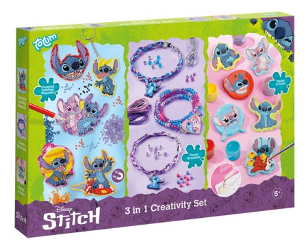 TOTUM DISNEY STITCH 3in1 loominguline komplekt, 700161 