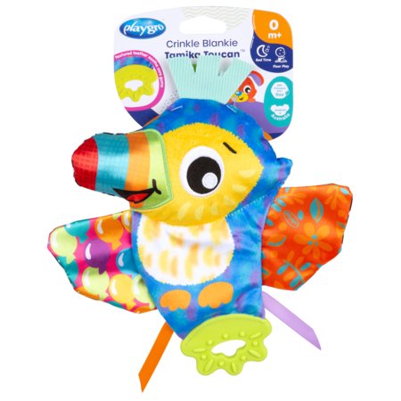 PLAYGRO närimiseks mõeldud mänguasi krõbiseva kangaga Tamika Toucan, 0189055 