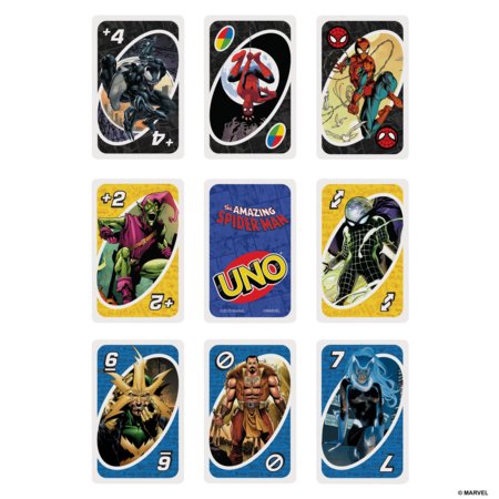 MATTEL GAMES UNO kaardid Ämblikmees, HXY08 