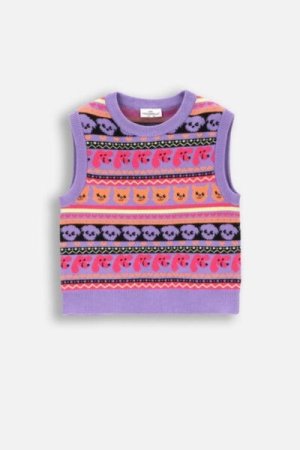 COCCODRILLO sweater ACADEMY GIRL KIDS, multicoloured, ZC4172801AGK-022-092, 92 cm 
