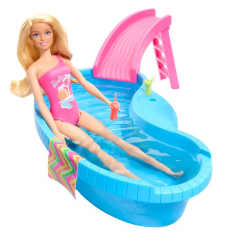 BARBIE basseinikomplekt liumäega, HRJ74 