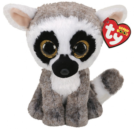 TY Beanie Boos pehme leemur LINUS 15cm, TY36224 TY36224