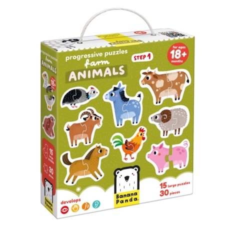 BANANAPANDA arendavad pusled Farm Animals, 49208 