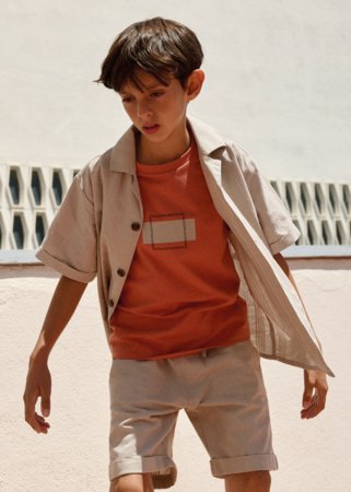 MAYORAL lühikeste varrukatega t-särk, copper, 6.028-96, 128  cm 