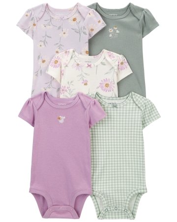 CARTER'S short sleeved body, 5tk., 1R035910 69-72 cm 