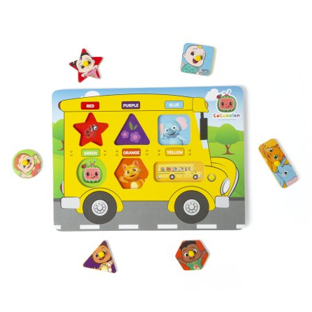 COCOMELON puidust nupupusle Buss, 96-0010 