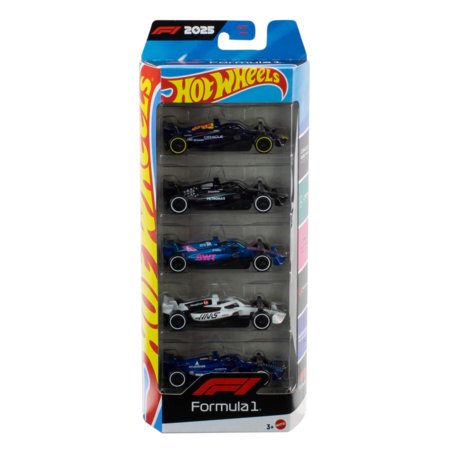 HOT WHEELS 1:64 viie F1 auto komplekt, JLN11 