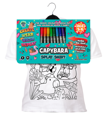 SPLAT PLANET Värvi ise oma T-särk Baleriin Capybara, 5-6a., SP48790 