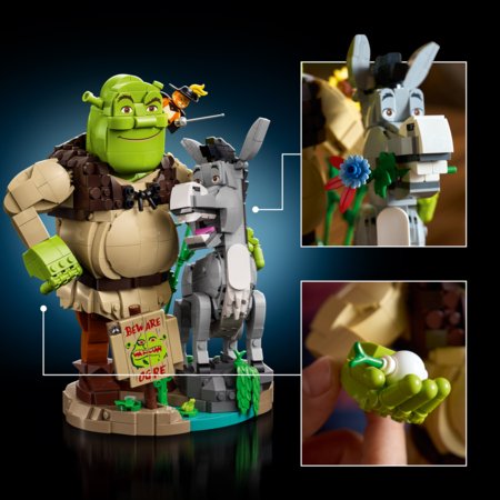 72423 LEGO® Shrek: Shrek, Eesel ja Saabastega Kass 