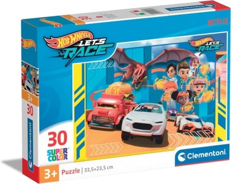 CLEMENTONI HOT WHEELS pusle, 30 tk., 20284 