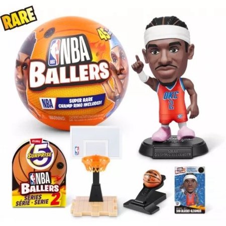 5 SURPRISE miniatuuride komplekt NBA Ballers 2 seeria, assortii, 77678GQ2 