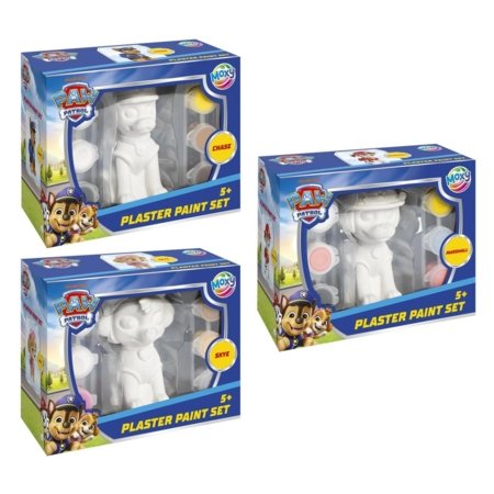 MOXY PAW PATROL kipsi värvimiskomplekt, assortii., 160016 
