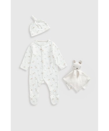 MOTHERCARE pikkade varrukatega särk, müts ja kindad, GF276 