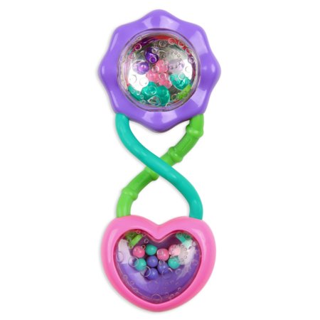 BRIGHT STARTS kõristi–hammasrõngas Rattle and Shake Barbell, 8672 