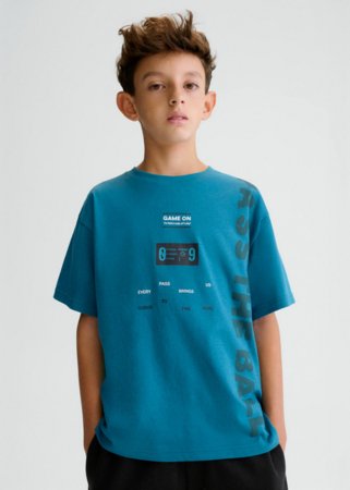 MAYORAL lühikeste varrukatega t-särk, aqua, 6.034-24, 128  cm 