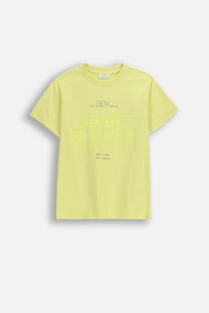 COCCODRILLO lühikeste varrukatega t-särk, kollased, WC6143203NBJ-004-164, 164 cm 