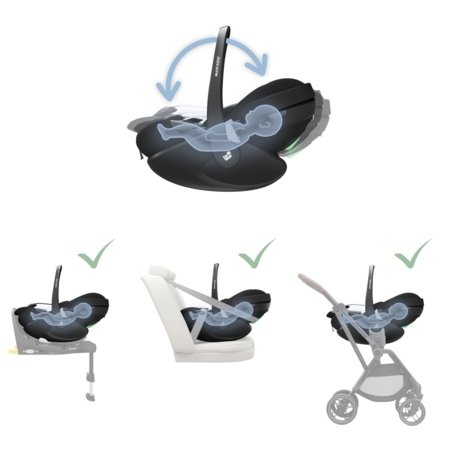 MAXI COSI turvahäll PEBBLE 360 Pro 2, Twillic Black, 8052390110 
