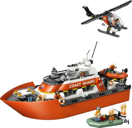 60504 LEGO® City rannavalve päästepaat ja helikopter 