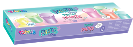 COLORINO Pastelsed plakativärvid 20 ml 12 tk, 87812PTR 