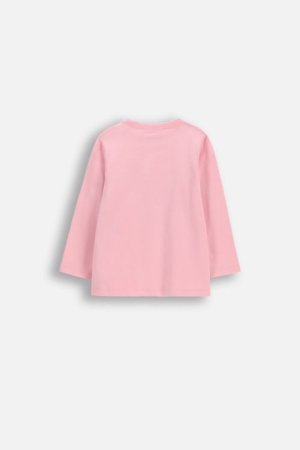 COCCODRILLO pikkade varrukatega t-särk, roosad, WC6143103HGN-033-080, 80 suurus 