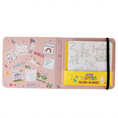 FLOSS AND ROCK Vesipliiatsi komplekt Pad&Cards Rainbow Fairy, 40P3604 40P3604