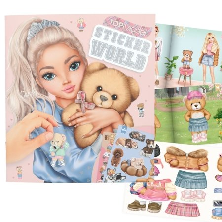 TOP MODEL kleebiste raamat Stickerworld Team Teddy, 13209 