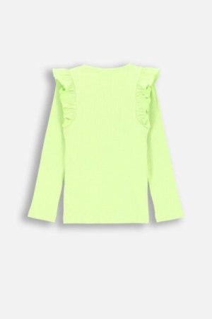 COCCODRILLO long-sleeved T-shirt ACADEMY GIRL KIDS, rohelised, ZC4143101AGK-011-092, 92 cm 
