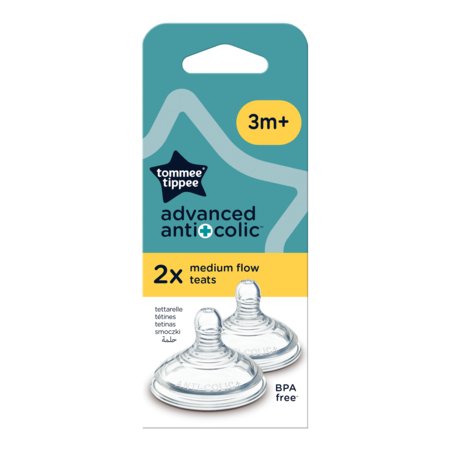 Tommee Tippee pudelilutid keskmise vooluga anti-colic 2tk 42112853 42112852
