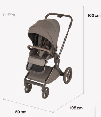 ANEX universaalne vanker FLO 2in1, browny, fl-07с, 8885020503173 (frame)  