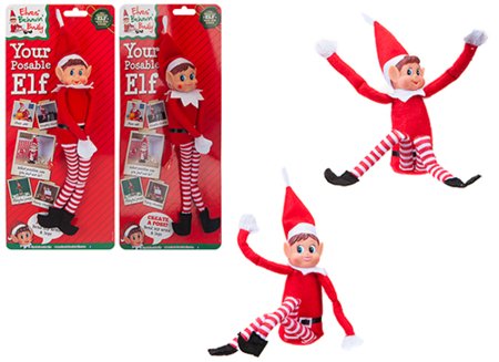 CHRISTMAS pehme mänguasi punane päkapikk assortii., 446070 