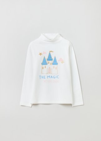 OVS GIRL3-10Y T-SHIRTS L/S 2H 9-10 WHITE 001904734 